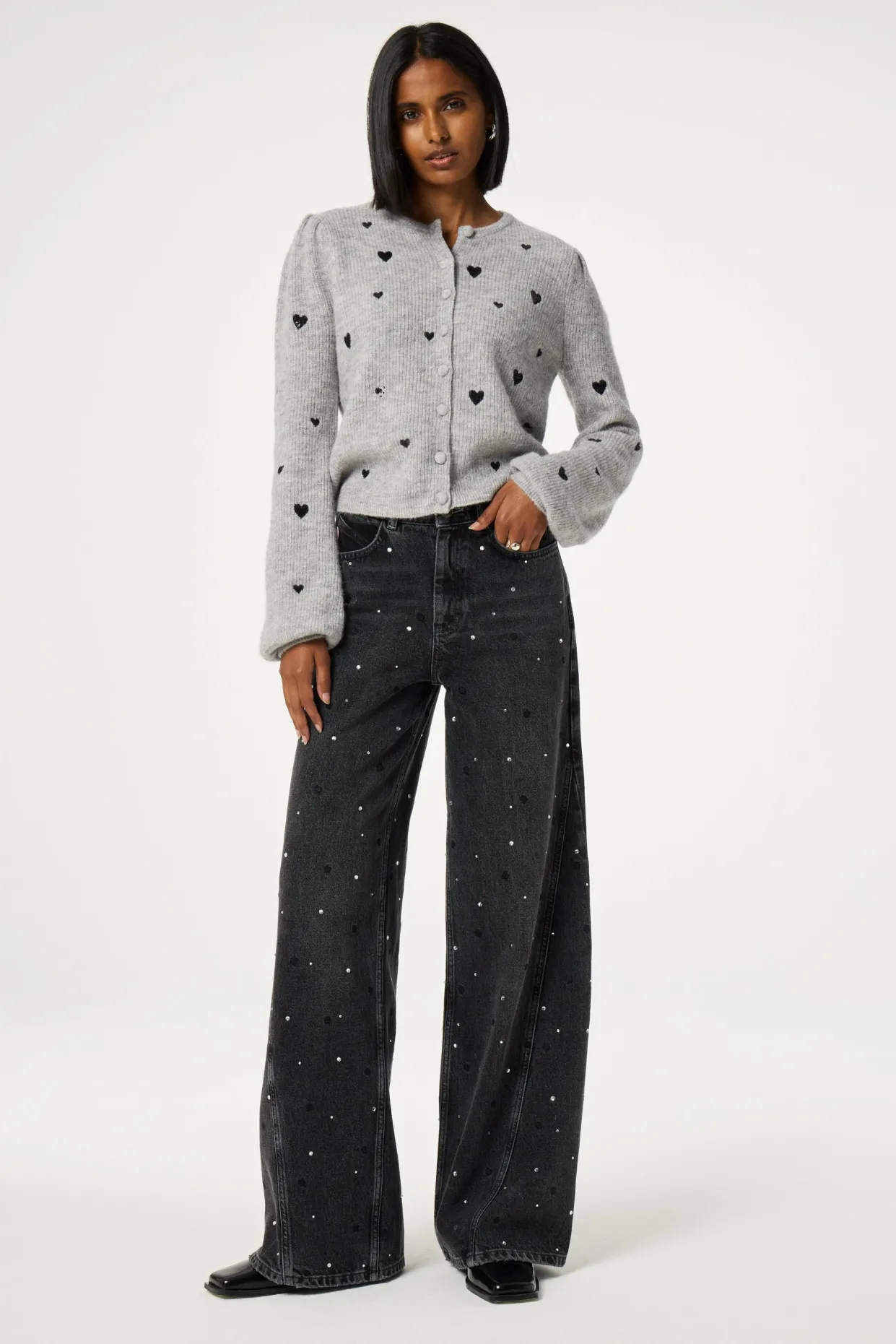 Bonnie Wide Leg - Rhinestone