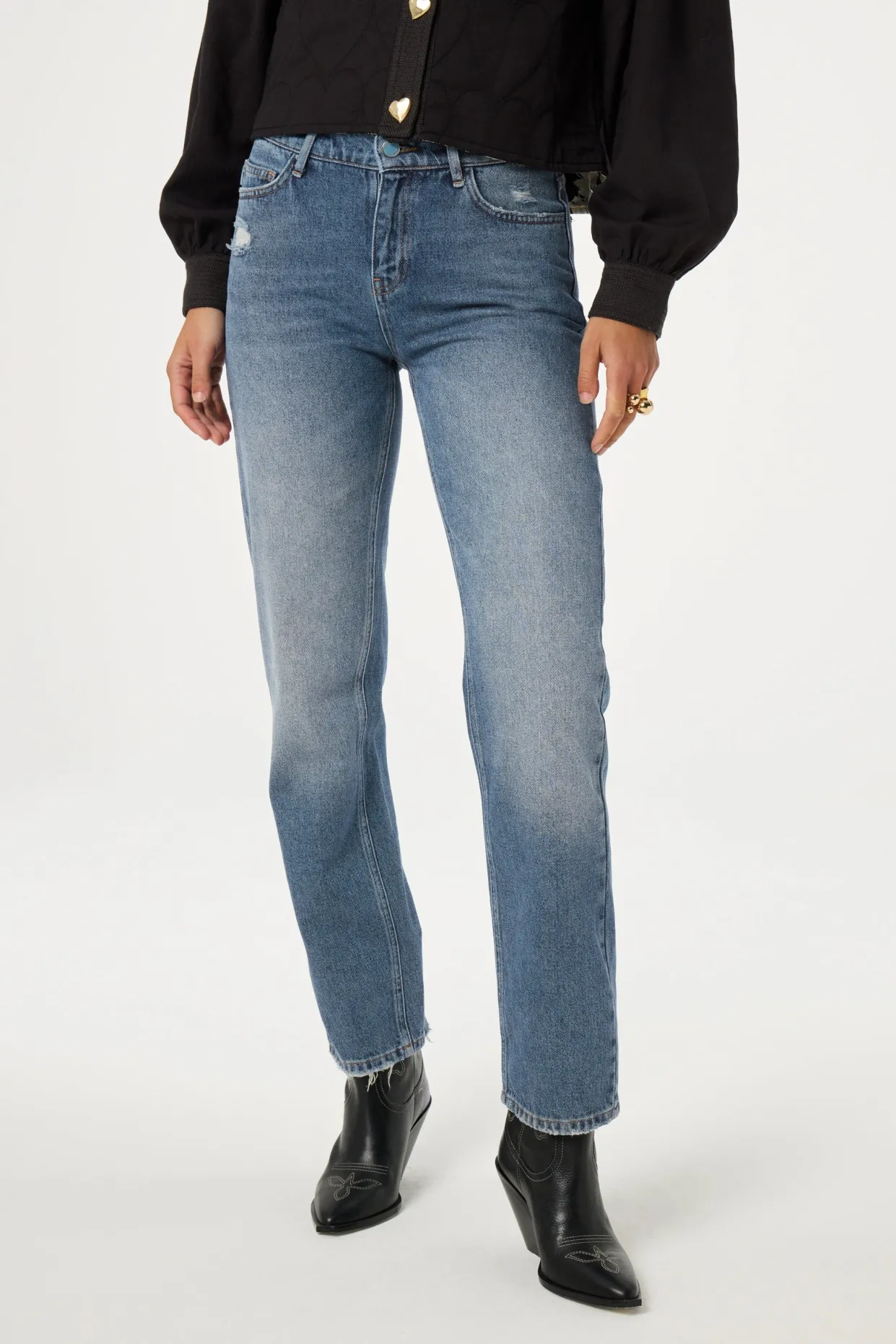 Marie Straight Low-rise Jeans