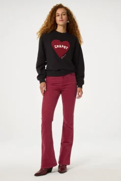 Terry Sport Heart Sweater