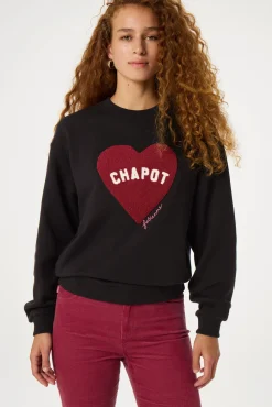 Terry Sport Heart Sweater